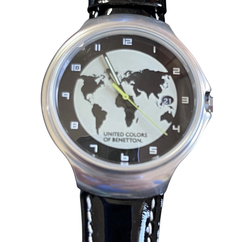 NIB Vintage 80s United Colors of Benetton Camel Cigarettes World Watch in Case - Picture 2 of 16